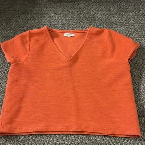 Target Cropped V-Neck